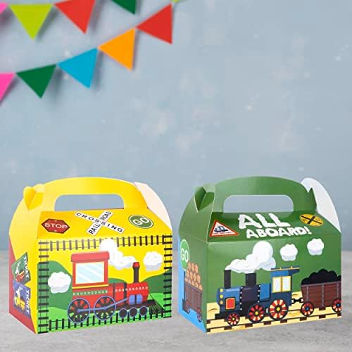 12 יחידות רכבת רכבת רכבת חציית מסיבת קופסאות פינוק קופסאות רכבת קיטור קופסאות ממתקים טוב לרכבת רכבת