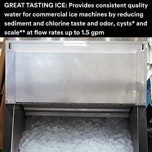 אקווה-טהור מים סינון מוצרים מערכת עבור מסחרי קרח יצרנית מכונות קרח120-ים, גבוהה זרימת סדרה, מפחית משקעים,