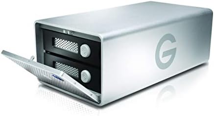 G-Technology 16TB G-RAID עם Thunderbolt 2 ו- USB 3.0, מערכת אחסון כונן כפול נשלף, כסף-0G04097-1