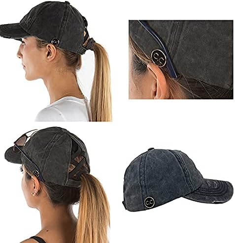 פאנקי ג'ונק קריס כובע צלב נשים קוקו קוקו בלחץ מבולגן כפתורי בייסבול כובע בייסבול