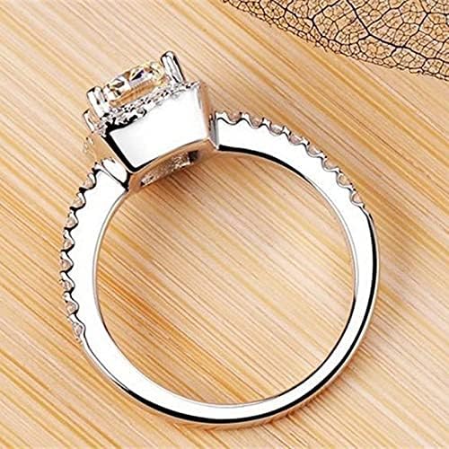 2023 טבעת חדשה יהלום לנשים המעורבות בהתאמה אישית של הנסיכה זירקון טבעת טבעת רגש