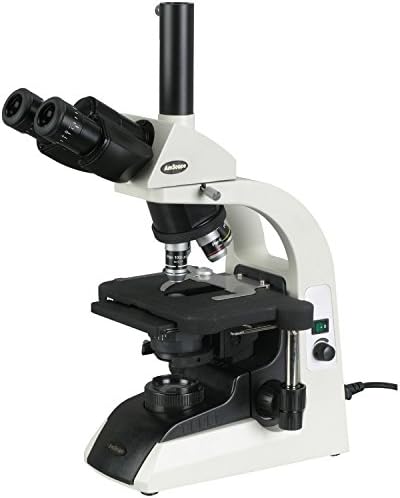 אמסקופ ט650מיקרוסקופ תרכובת טרינוקולרית מקצועית, הגדלה פי 40-1500, עיניות רוחב פי 10 ו-15, יעדי תוכנית