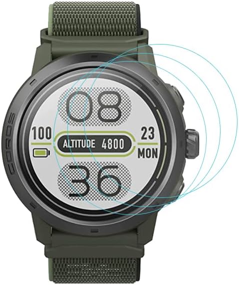 XinHewong 3-חבילה עבור Coros Apex 2 Pro מגן מסך מזג זכוכית מחוסמת ל- Coros Apex 2 Pro Smartwatch