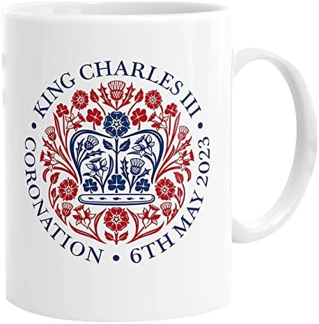המלך צ'ארלס השלישי ספל הכתרה, ספלי קפה מלך אנגליה, 2023 סמל רשמי ספל המלך צ'ארלס השלישי מתנת מזכרת