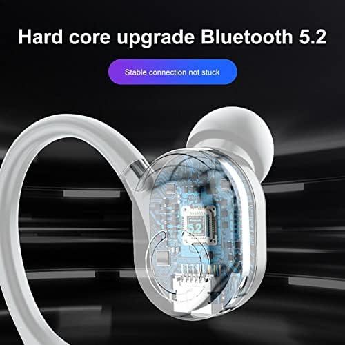 Mllkcao אוזניות Bluetooth אוזניות Bluetooth אלחוטיות 5.2 אוזניות עסקיות אולטרה -אור אוזניות אוזניות יחיד