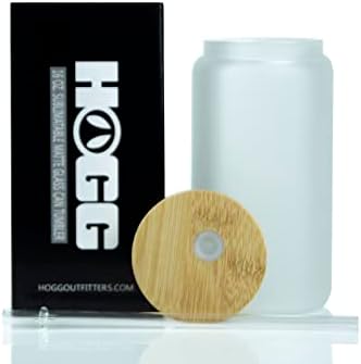 Hogg 16oz זכוכית מט סובלימטית יכולה להכניס DIY לתיק, הניתן להתאמה אישית, להוסיף לוגו, ויניל, דיו
