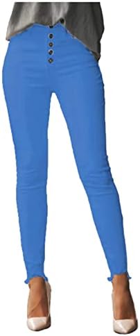 HDZWW חיצוני פלוס ג'ינס מחודדים בגודל נשות סולידי חורף חורפי חורף אלגנטיות Zipoff Bodycon עבות עם כיסים