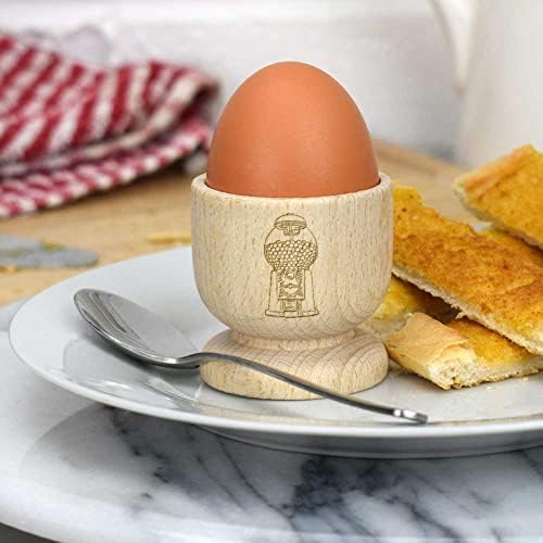אזידה' מכונת מסטיק ' כוס ביצה מעץ