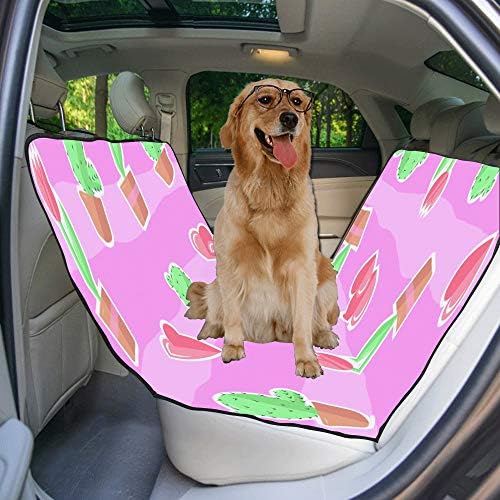מותאם אישית פרח סיר אמנות רומנטי צבע הדפסת רכב מושב מכסה לכלבים עמיד למים החלקה עמיד רך לחיות מחמד