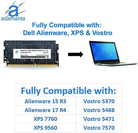 Adamanta 32GB שדרוג זיכרון מחשב נייד תואם ל- Dell Alienware, Inspiron, Latitude, Optiplex, Precision, Vostro &