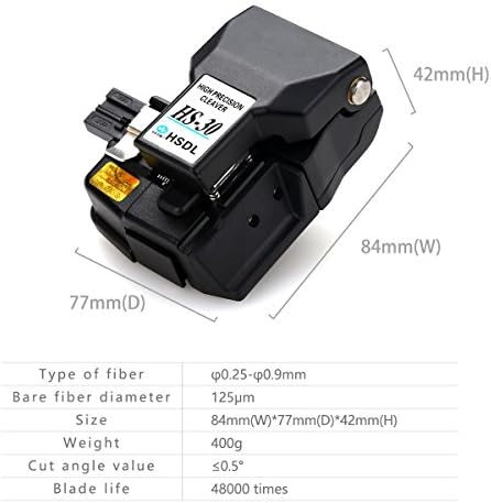 גבוהה דיוק 30 אופטי סיבי קופיץ סיבים אופטיים חותך חיתוך כלי עם 48000 קליבס