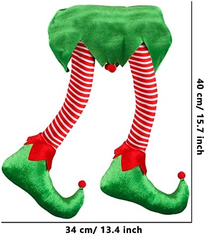 Trounistro 2 חבילה רגליים שדון חג המולד עץ חג המולד עץ אלף רגליים קישוט קישוטי חג המולד רגליים ממולאות