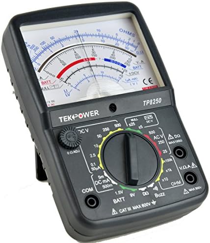 Tekpower TP8250 מולטימטר אנלוגי עם מיקום אמצעי null 0 למדידת וריאציה