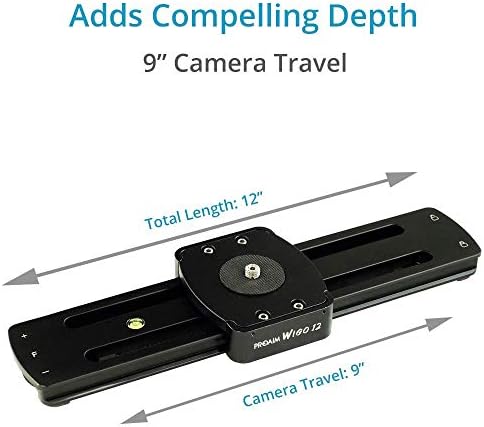 Proaim WIGO 12 ”/30 סמ ניידים DSLR מצלמת מצלמת מצלמת וידיאו עם קיבולת עומס 10 קג/22 קילוגרמים