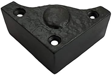 חומרת אדונאי BAMAH שחור עתיק ברזל L -Corner - מצופה אבקה שחורה