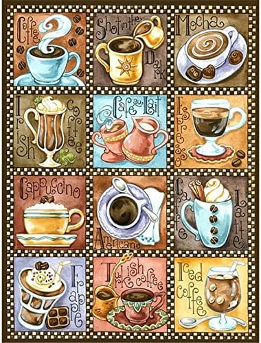זימאל חדש 5 ד ' בית תפאורה רקמת יהלום פסיפס כוס תה קפה למתנה עשה זאת בעצמך ציור יהלומי תפר צלב 11.8