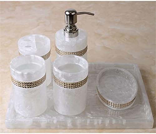 אמבטיה חמש-חתיכה זוג מברשת שיניים מחזיק סט מתקן לסבון