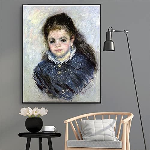 ציור דיוקן של ז ' אן סרוו מאת קלוד מונה ערכת ציור יהלומים 5 ד למבוגרים ילדים, עשה זאת בעצמך מלאכת אמנות לעיצוב