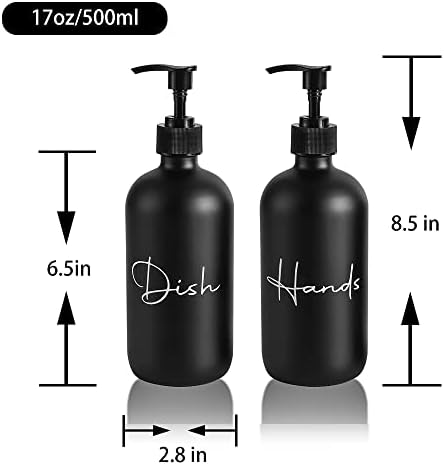 17 גרם מתקן סבון יד זכוכית נוזל צלחת סבוני סבונים, בקבוקי משאבת קרם ריק לניתוח לעיצוב אמבטיה,