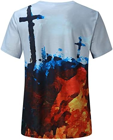 XXBR חולצות מזדמנות לגברים עניבות צבע צווארון צווארון שרוול קצר חולצות וינטג 'ציור שמן אמונה ישו