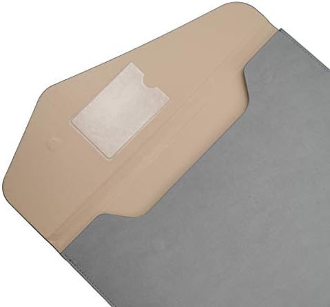 עור מפוצל 4 קובץ תיקיית מסמך מחזיק עמיד למים תיק מעטפת תיקיית מקרה עם סגירה מגנטית בלתי נראית אפור