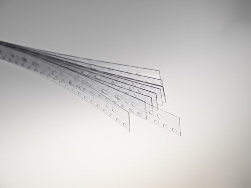 רצועות תיוק של רנץ בחוטי קשירה/מסרקים של 2: 1, 3.5 x 5.5 ממ, עובי 0.3 ממ שקוף DIN A4