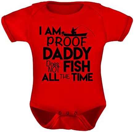 אני הוכחה שאבא לא דג כל הזמן בגד גוף חמוד לתינוק