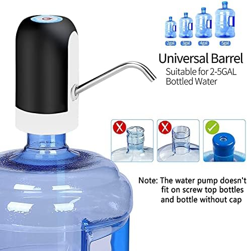 קניסאן 5 ליטר מתקן מים אוטומטי חשמלי מים בקבוק משאבת עם טעינה מים כד משאבת נייד מים בקבוק מתקן עבור אוניברסלי