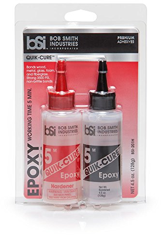 Bob Smith Industries BSI-157H MAXI CURE/INSTA-SET COMBO PACK, CLEAR & BSI-201 Quik-Cure Epoxy, Clear