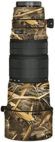 Lenscoat Realtree Max5 כיסוי Neoprene Camera Sigma 120-300 הגנת עדשות, הסוואה