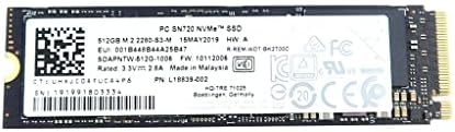 כונן מצב מוצק L18839-002 החלפה תואמת חלק חילוף עבור HP Western Digital SN720 SDAPNTW-512G 512GB PCI Express 3.0