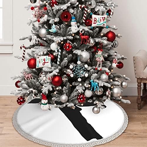 חצאית עץ חג המולד 48 - טאקוונדו אומנויות לחימה חצאית עץ מודפסת עם קישוט עץ עץ חג המולד לחג חג המולד
