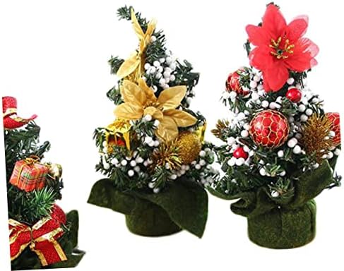 Abaodam Miniature Wardly קישוטים קישוטים שולחניים קישוטים עץ שולחן עץ עץ חג המולד אורן אורן