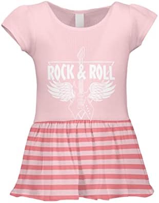 Haase Unlimited Rock & Roll - Rocker School Music School תינוקת/שמלת צלעות תינוקות פעוט