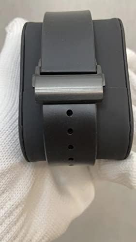 ערכת שינוי סיבי פחמן של Czke עבור Apple Watch 7 45 ממ מארז פחמן, עבור 6 SE 5 4 44 ממ רצועת גומי פלואורו ריצ'רד