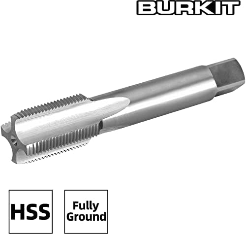 Burkit M24 x 0.5 חוט ברז על יד שמאל, HSS M24 x 0.5 ברז מכונה מחורצת ישר