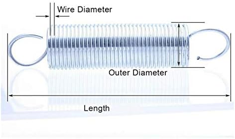 קפיצי דחיסה מתאימים לרוב התיקון I 1 חתיכה בקוטר 1.8 ממ קוטר חוט בהיר מאפיין מגולוון מעיין קפיץ קפיץ עם קוטר חיצוני