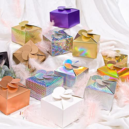 כותרת בצורת נייר קופסות עוגיות קינוח עוגות אריזת קופסות חמוד חג מסיבת חתונה מתנה
