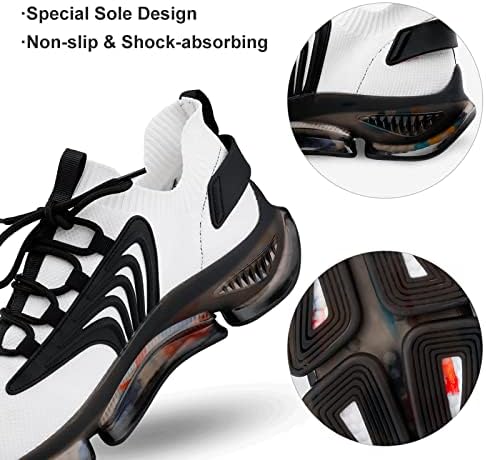 נעלי GJETFDAP לגברים נשים הסוואה נעלי ריצה ספורט ספורט טניס טניס אתלטי מתנות לילדה נערה, שחור 3,5