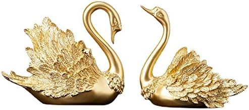 Bigjak Gold Swan Love Birds Birds Falsue Fallue, מתנה לחתונה יצירתית של חג האהבה מבטאת את אהבתכם,