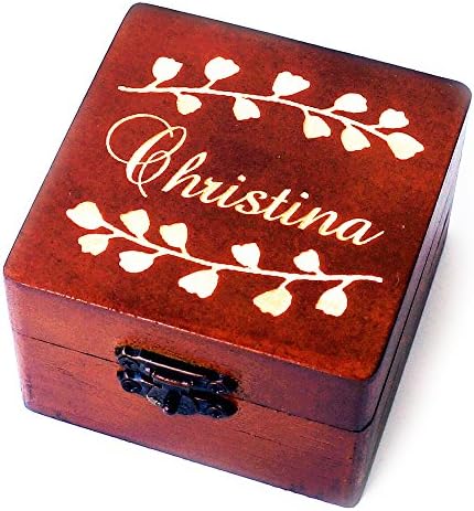 קופסת שושבינה עץ בהתאמה אישית, קופסת תכשיטים, מתנה לחתונה, מתנה לשושבינה, טובות חתונה
