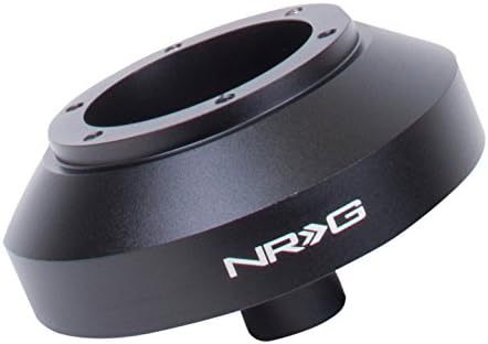 NRG חידושים NRG-SRK-141H בסגנון מירוץ הגה מתאם מהיר שחרור מהיר, דפוס בריח 6 x 70 ממ, גוף שחור