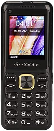 טלפון סלולרי נעול של Heiezoki, טלפון נייד אולטרה דק אולטרה דק 2G ניכר בכפתור גדול עם בכיר עם 3 כרטיס 3 המתנה
