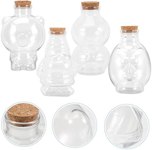 Ipetboom חממה בקבוקי שיקוי בקבוקי זכוכית פקק קטנים: 12 יחידות צנצנות זכוכית מיני מאחל לבקבוקים נסחפים בקבוקון מיכל