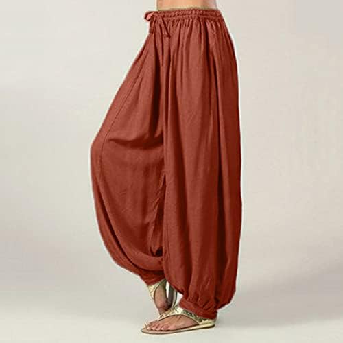MMKNLRM נשים בגודל מכנסיים מכנסיים בצבע אחיד פלוס נשים מכנסיים מזדמנים רופפים בתוספת מכנסי יוגה