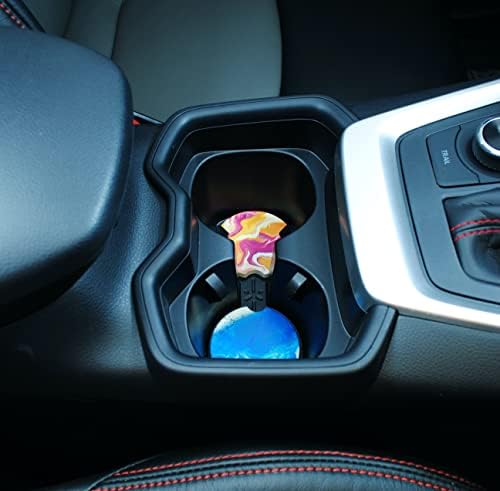 תחתיות מכוניות של Lakke סופגות תחתיות קרמיקה עבור מחזיק כוס-מרבל 4 חבילות אביזרי רכב מסוגננים כדי לשמור על המכונית