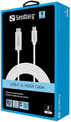 Sandberg USB-C לכבל HDMI 2M, ケ ケ ケ ケ