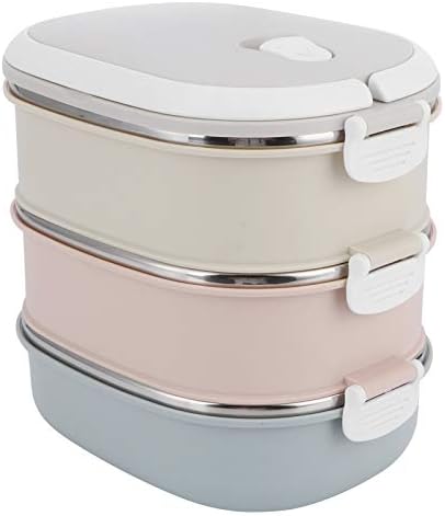 Simple and exquisite reusable lunch box3 Layer Bento Box Lunch Containers, Portable Japanese Bento Box