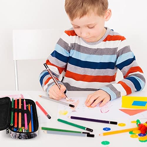 קיבולת גדולה עיפרון עפרון צבי בית ספר חמוד מספקת תיק עיפרון שקית איפור שקית לבנות נערות נערות 7.5x3x1.5in