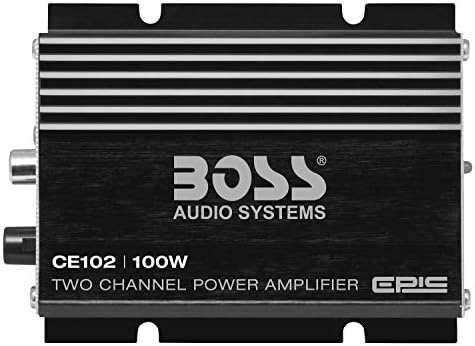 בוס מערכות שמע CE102 2 מגבר רכב ערוץ - 100 וואט, טווח מלא, Class A/B, IC
